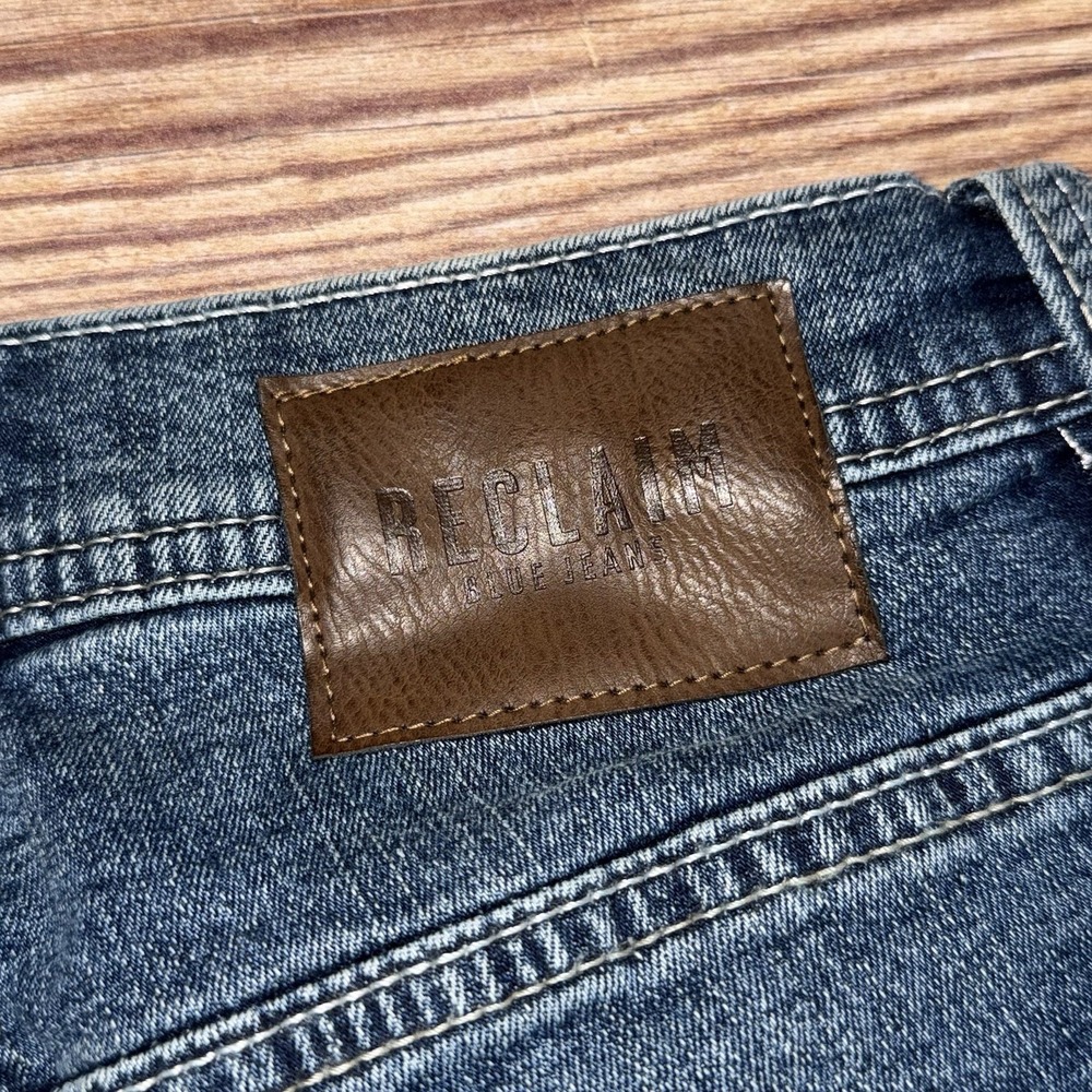 Buckle Reclaim Regular Bootleg Mens Jeans Size 26 Short Thick Stitch Western - Picture 7 of 8